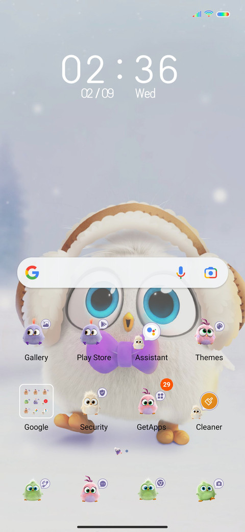 Angry Birds white screenshot