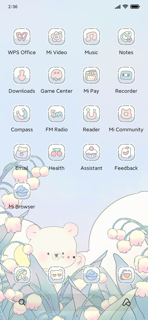 Bear and flower screenshot