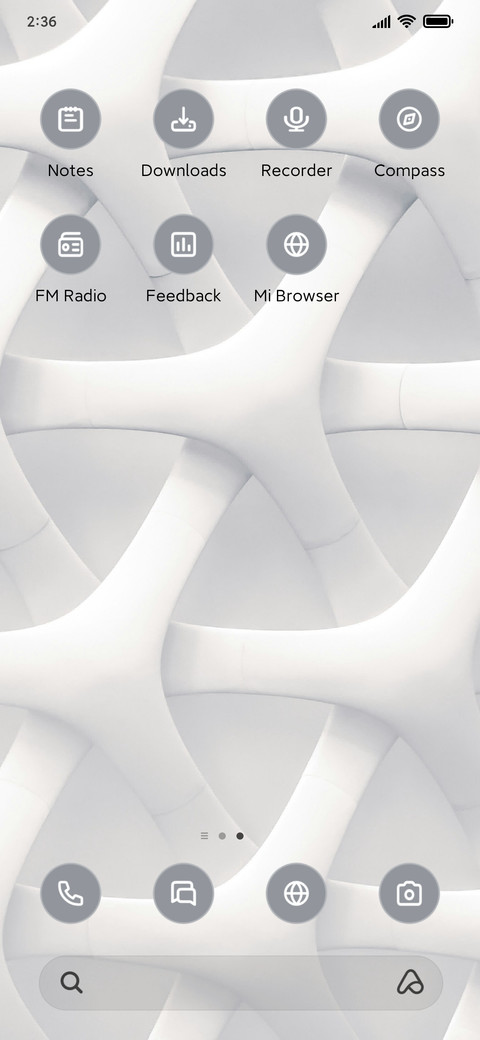 White Pattern screenshot