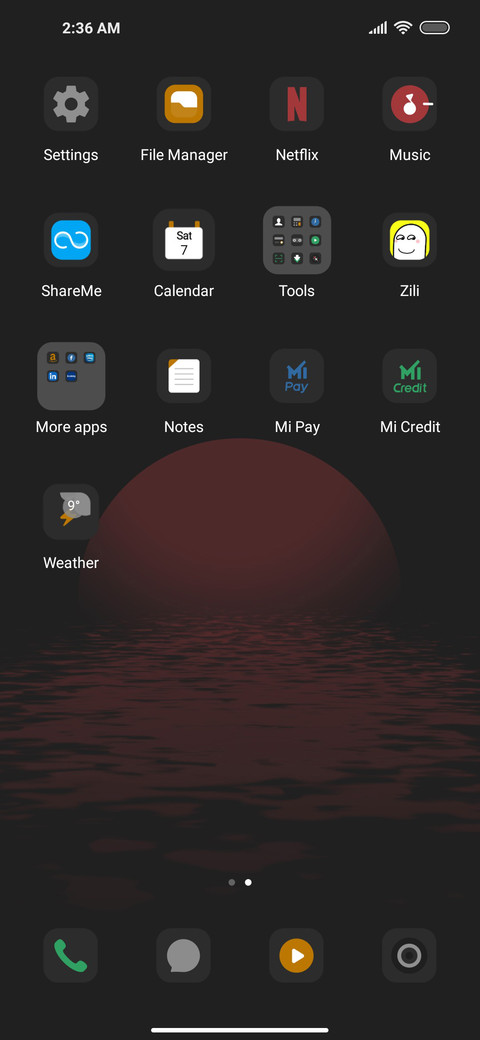 Sunset screenshot