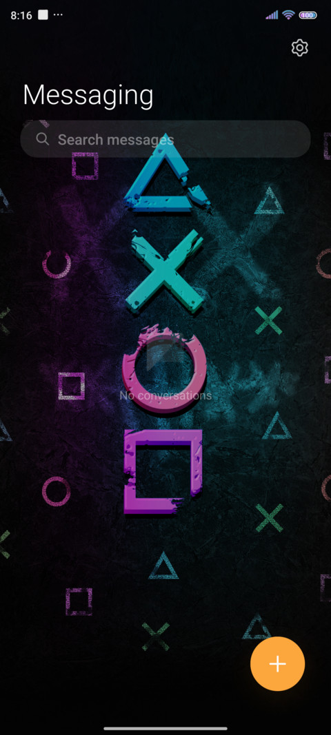 Colorful symbols screenshot