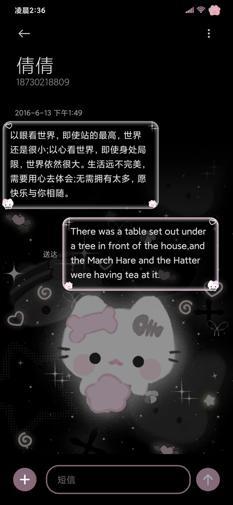 星空小猫闪耀平铺 screenshot