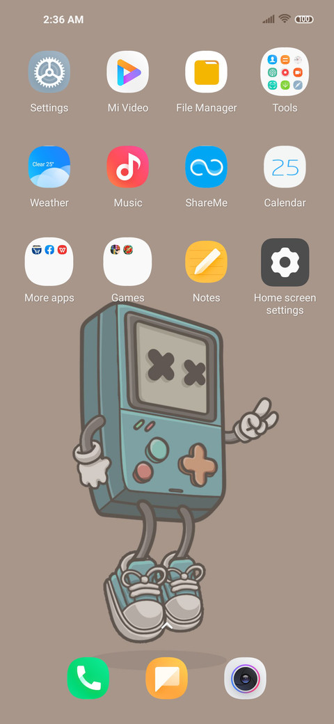 Trend game console screenshot