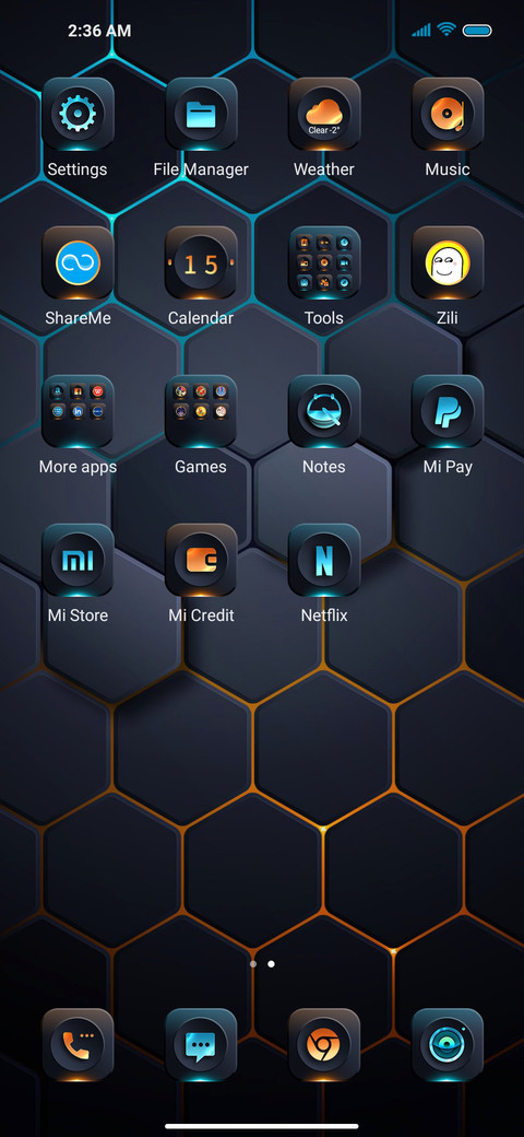 Dark hexagon screenshot