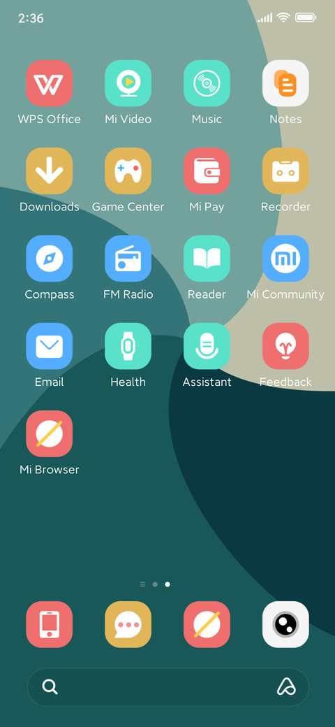 Teal Cream Curve screenshot