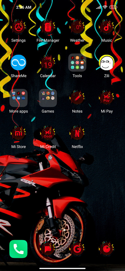 Red Black Bike screenshot