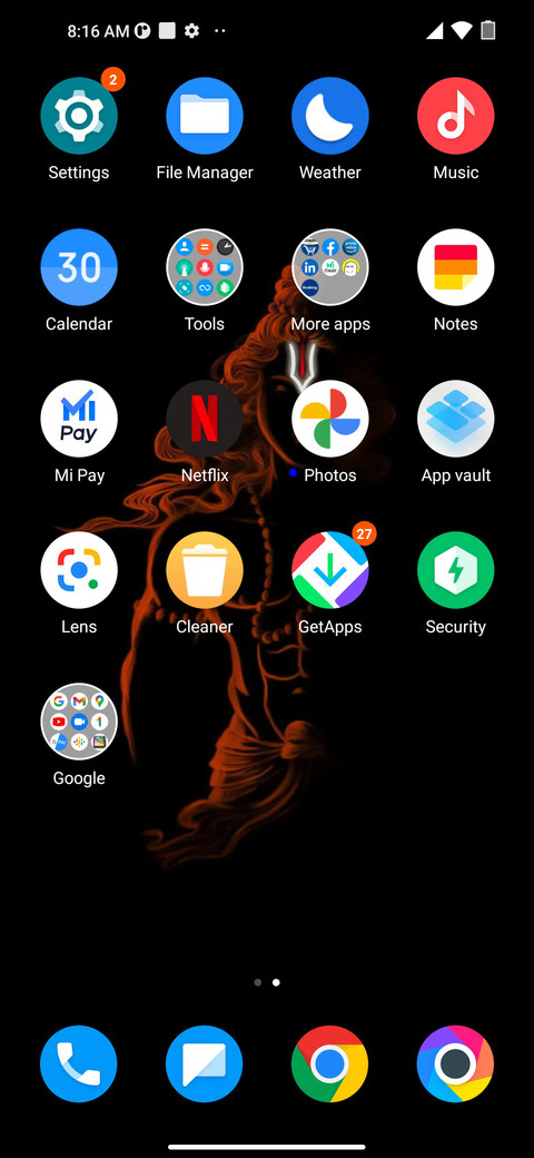 Shiv Dark UI screenshot
