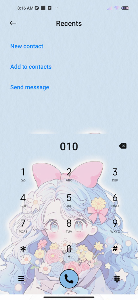 Blue girl screenshot