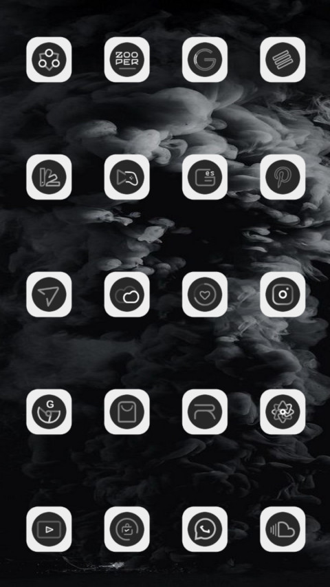 Dark White v10 pie screenshot