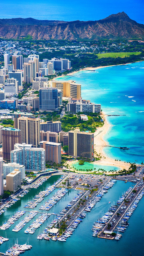 Honolulu hawaii aerial screenshot