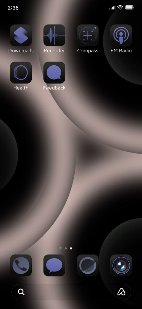 Blue color screenshot