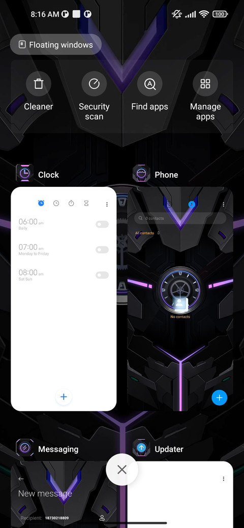 Cool black mecha screenshot