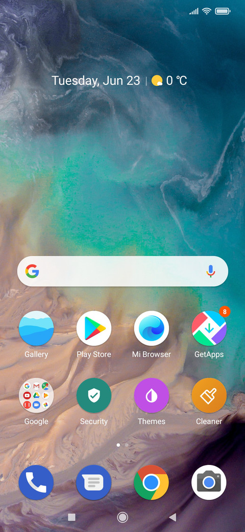 Android Pie screenshot