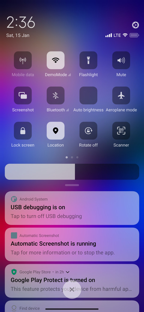 Android G screenshot