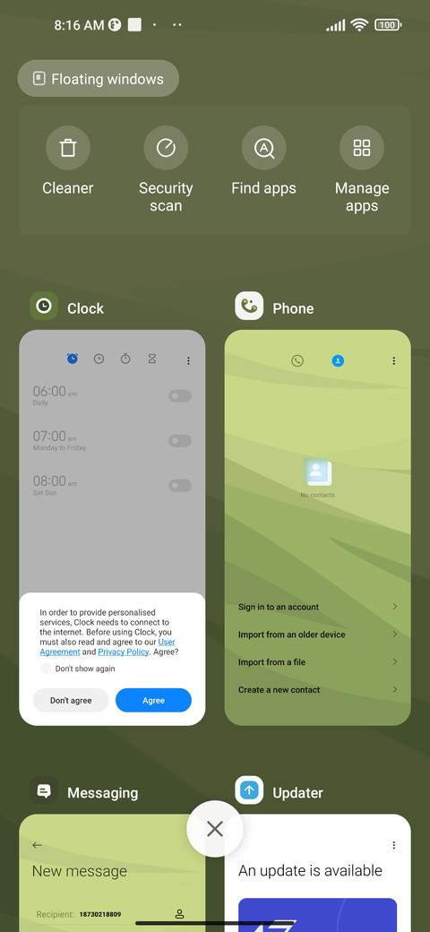 View finding screenshot