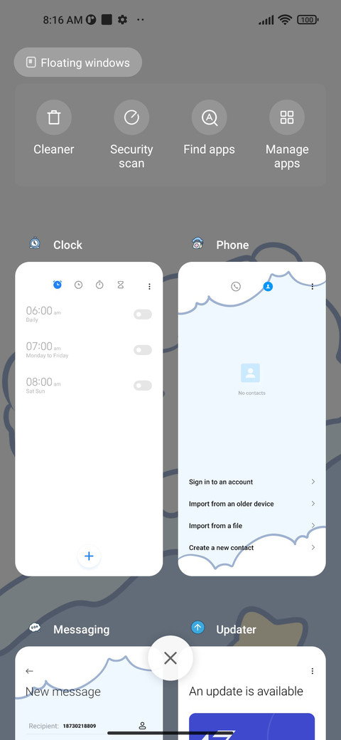 Sleeping animals screenshot