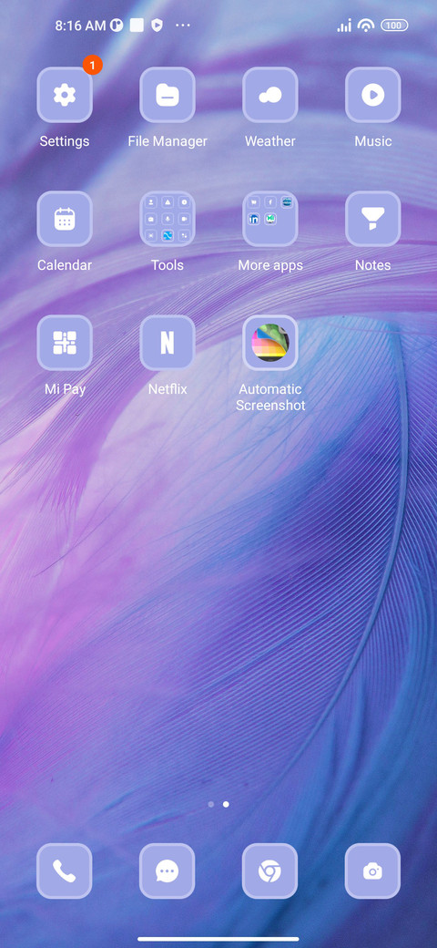 Feather screenshot