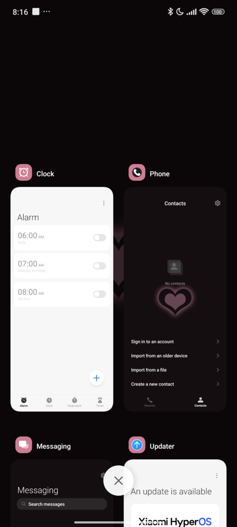 Pink Black Ease screenshot