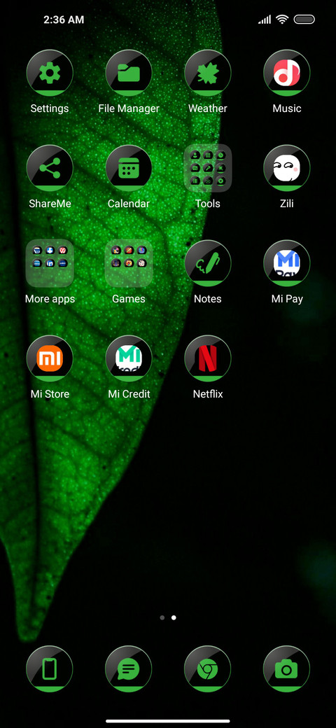 Amoled Leaf screenshot