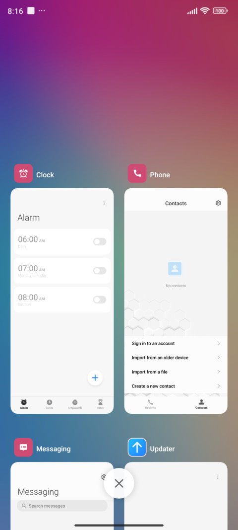 Gradient screenshot