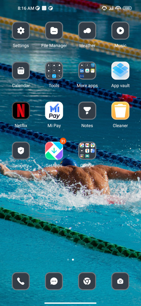 Swimming screenshot