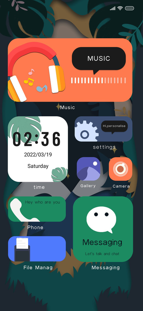 Paper cut style screenshot