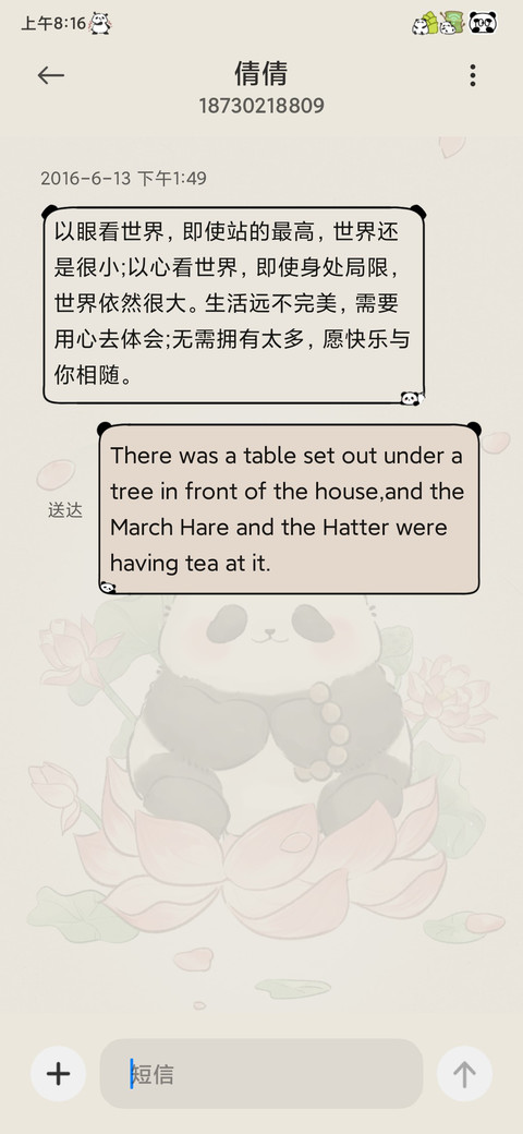 荷气生财佛系熊猫 screenshot