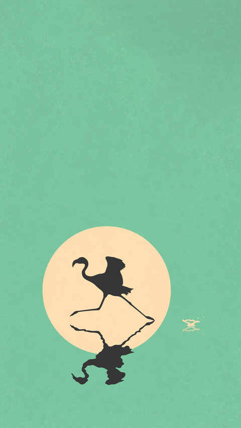 Cartoon silhouette of animals in solid colors screenshot