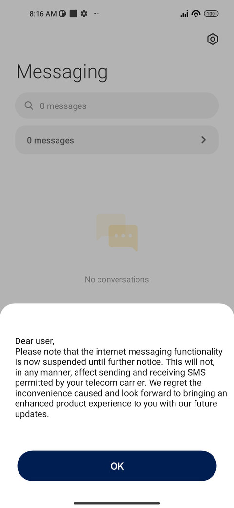 Asia blue screenshot