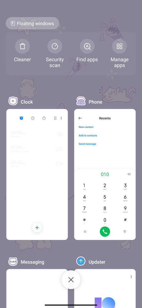 Tiled Purple Cute screenshot