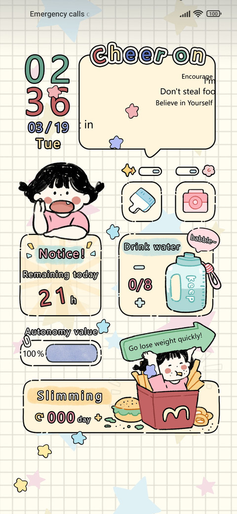 Girl weight loss screenshot