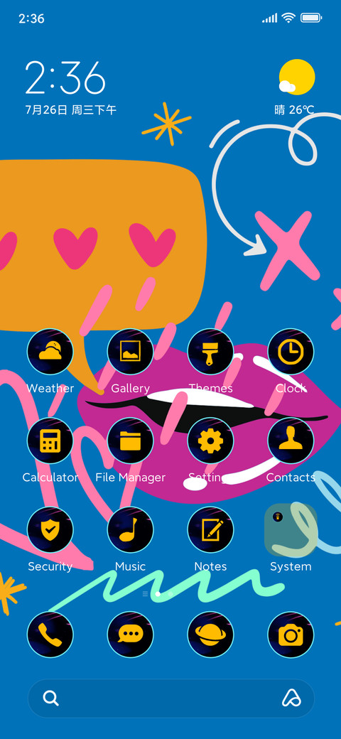 pop art lips screenshot