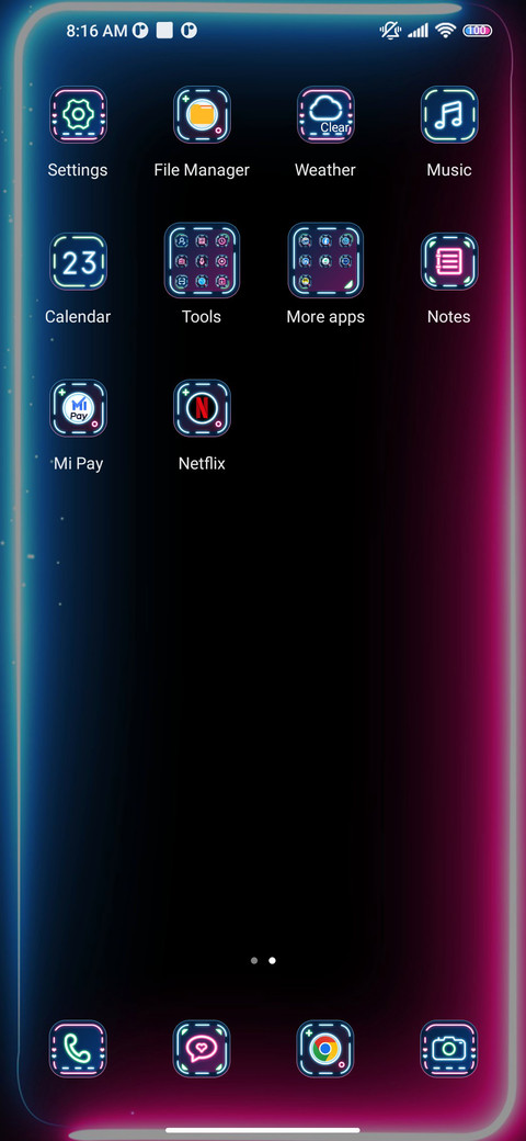 Broken screen screenshot