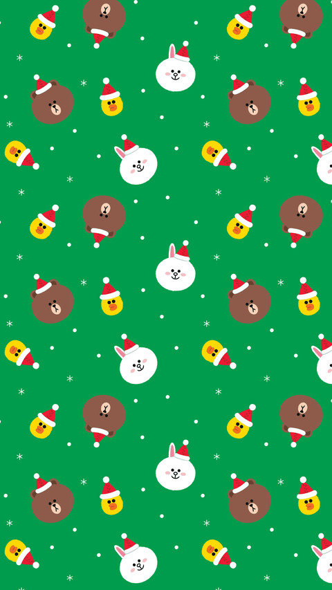 line friends 圣诞壁纸 screenshot
