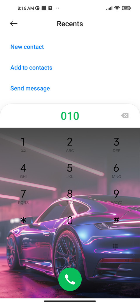 Fancy sports car screenshot