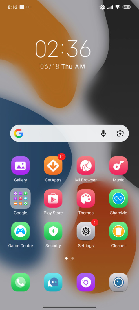 Warm Cool Gradient screenshot
