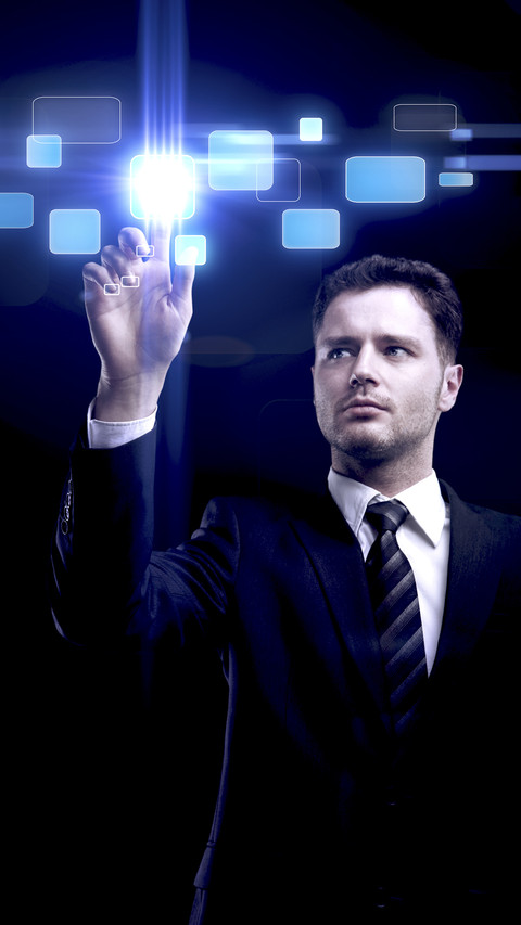 Man Using High-tech Equipment screenshot