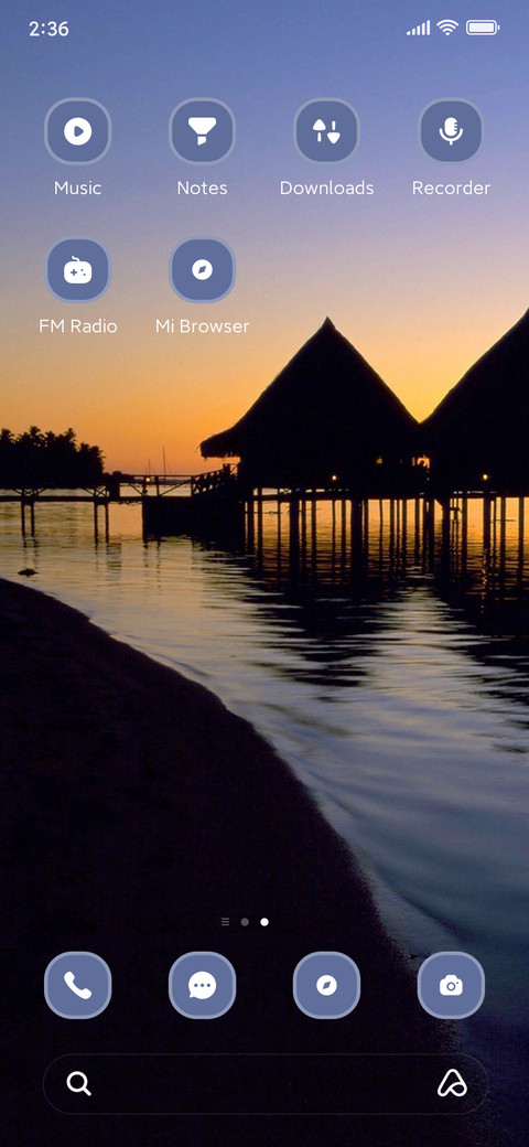 Water sunset screenshot