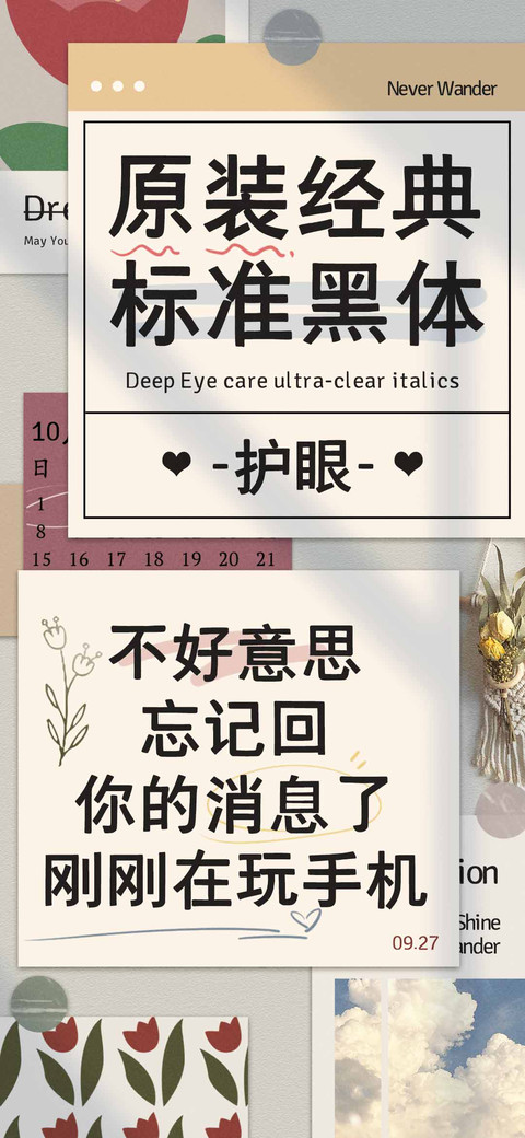 原装经典标准黑体 screenshot