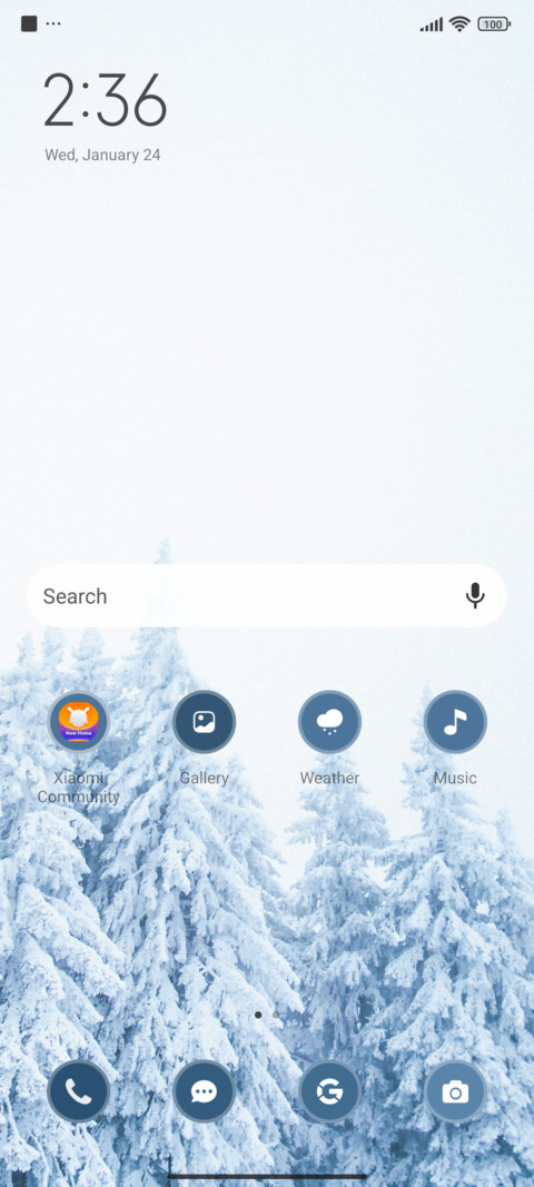 Winter Trees screenshot