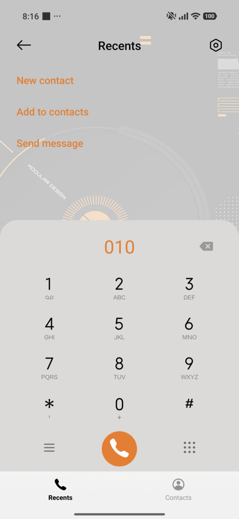 Orange Module screenshot