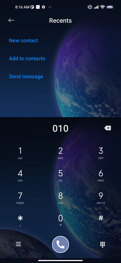 Icon interaction screenshot
