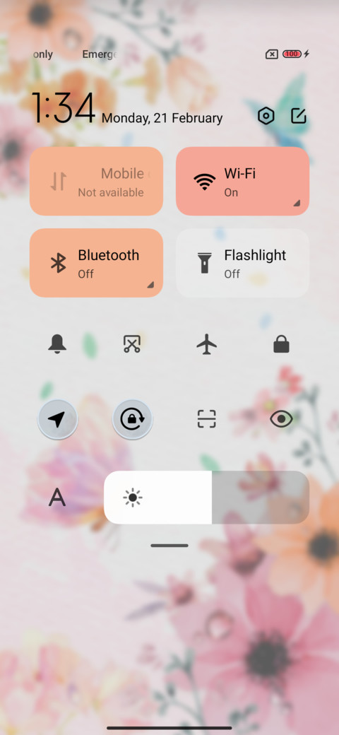 Spring ink flower screenshot