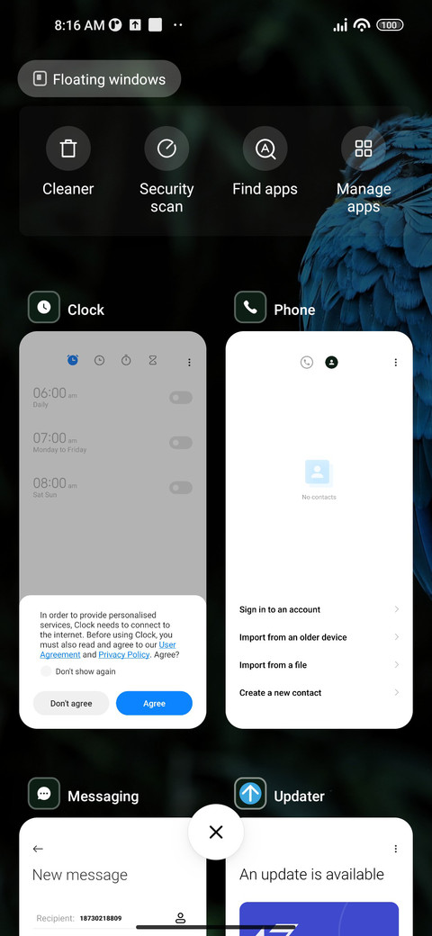Parrot screenshot