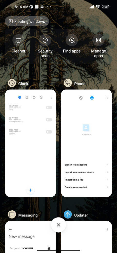 Tree screenshot