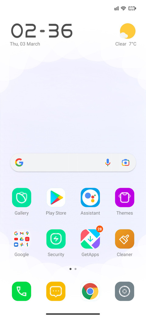 Line os screenshot