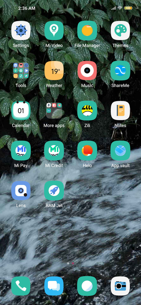 Mountain waterfall screenshot