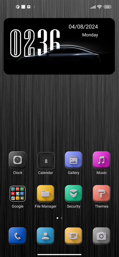 Black car screenshot