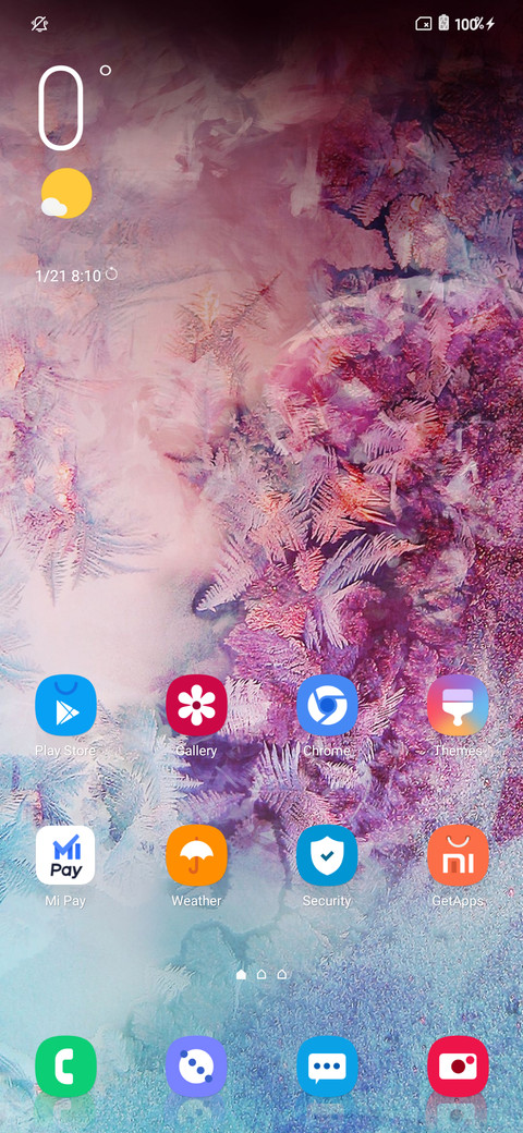 One UI gelap screenshot