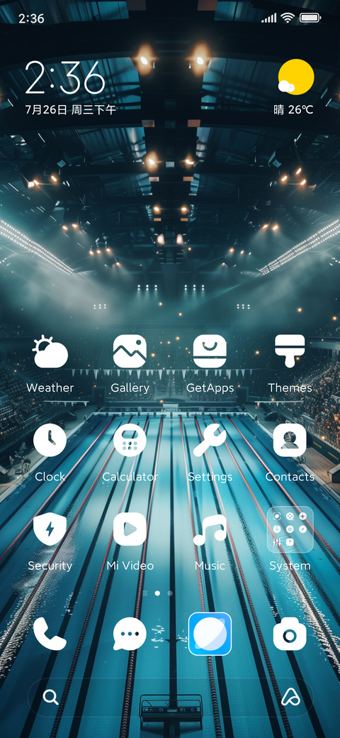 swimming contest screenshot